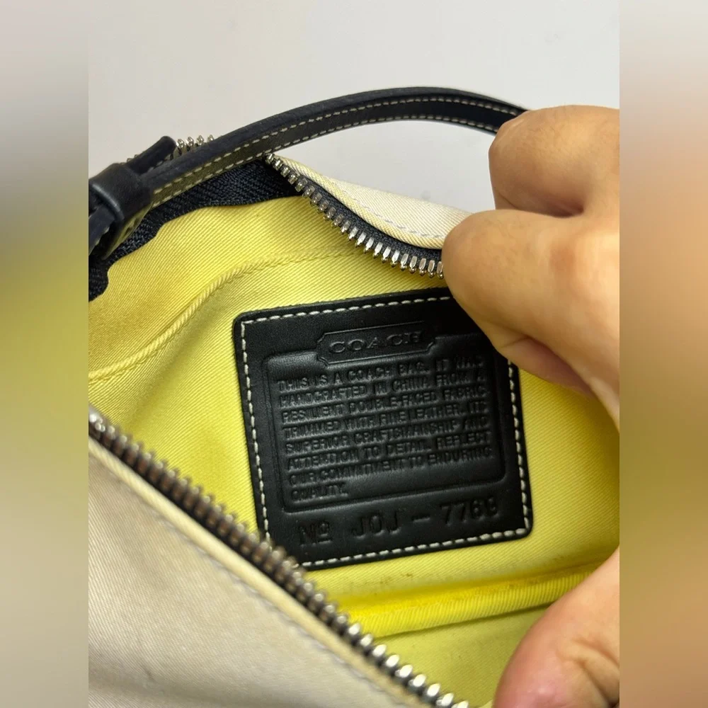 Coach Y2K Hampton Demi Mini Hand Bag Shoulder Bag Canvas/Leather - Picture 10 of 13
